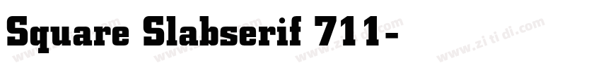 Square Slabserif 711字体转换